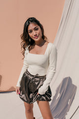 Zuri Satin Bubble Skirt